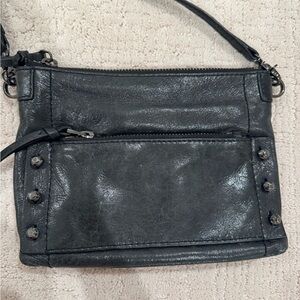 Black Leather Crossbody Bag